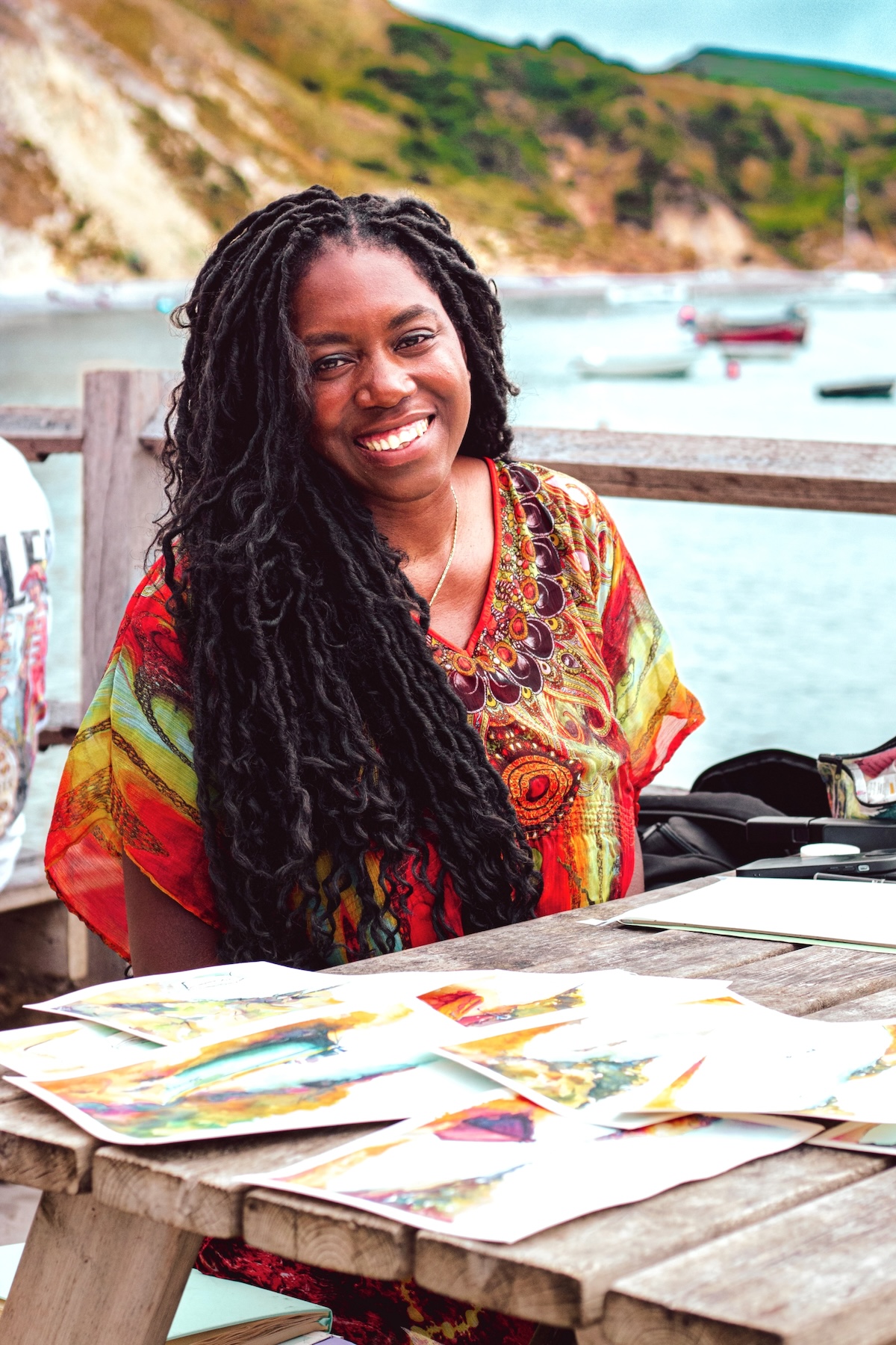 Artist in studio